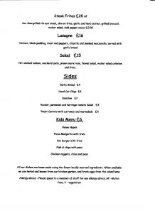 Sample Menu